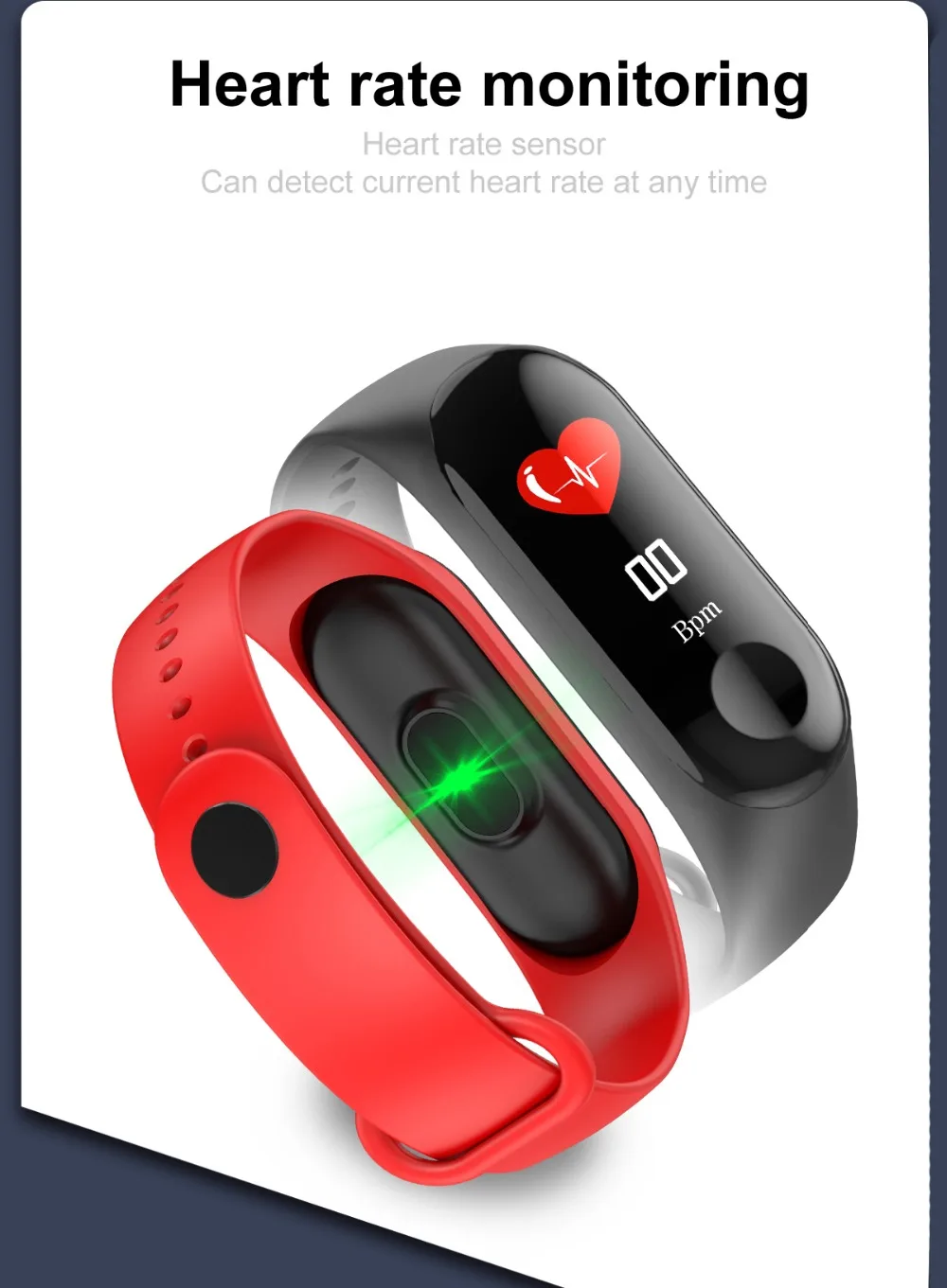 Torntisc W3 Fitness Bracelet Color-screen IP68 Waterproof blood pressure Oxygen Monitor sport Heart Rate Smart band pk mi band 3 (10)