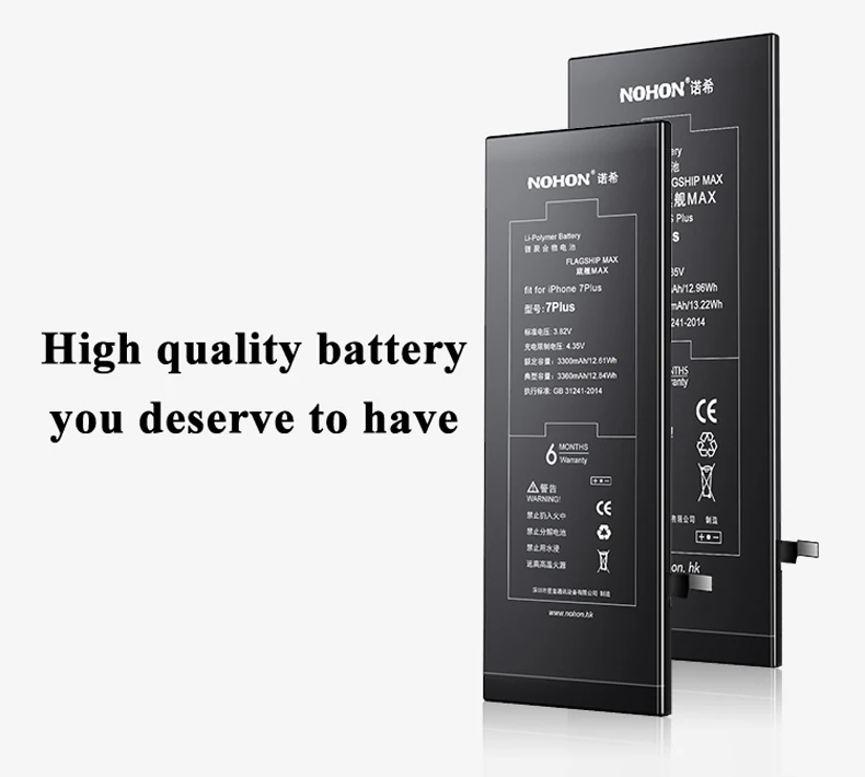 Nohon 3360mAh Battery For Apple iPhone 7 Plus 7Plus Built-in Replacement Phone Li-polymer Bateria For iPhone 7 Plus 7P Batteries Details (14)