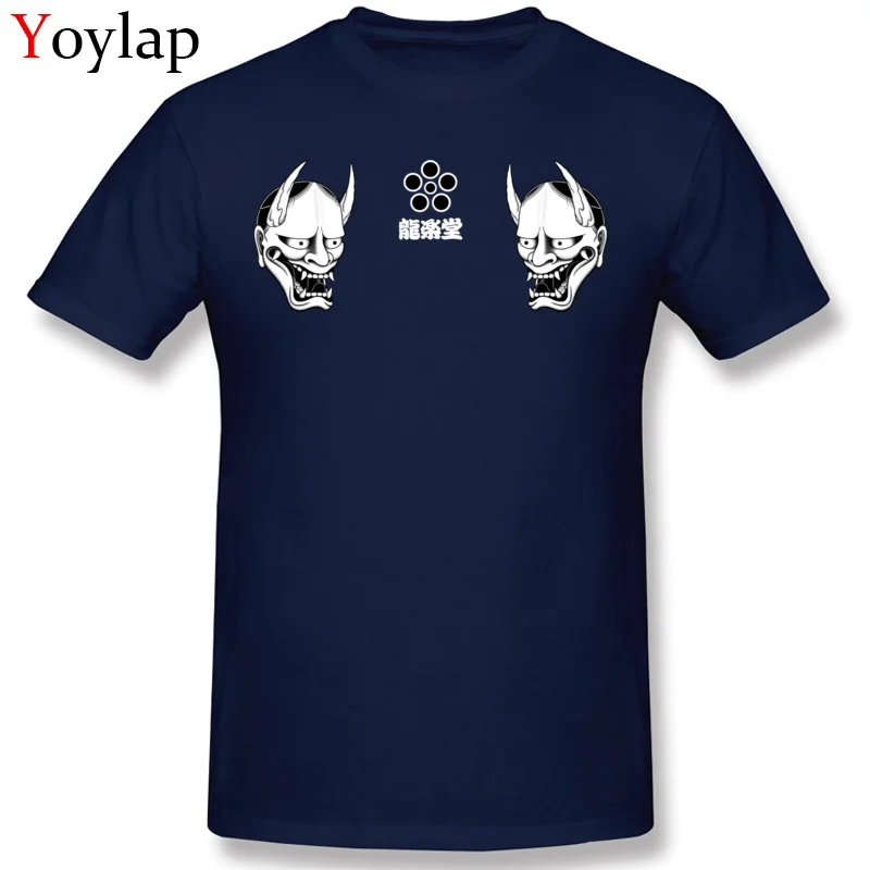 Dominant Summer Summer/Fall hannya Short Sleeve T-Shirt Cotton Fabric O Neck Men Tops Tees Casual Clothing Shirt Top Quality navy ablue