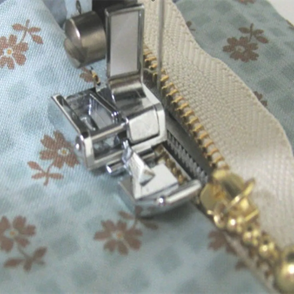 

Compatible Metal Zipper Presser Sewing Foot, Left & Right For Household Snap-on Sewing Machines AA7026
