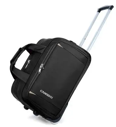 Reisetasche Mit Rollen Aus Oxford Stoff Für Damen Und Herren_voghion.com
