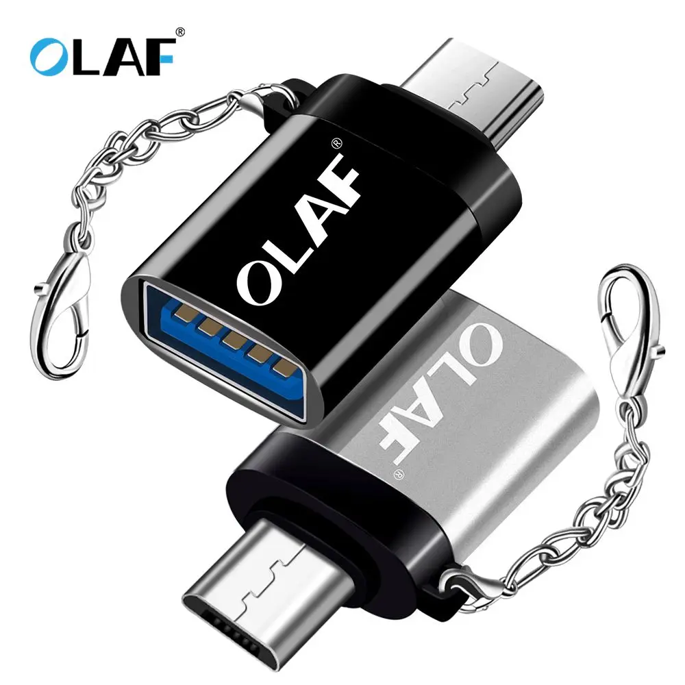 Адаптер для кабеля OLAF OTG Micro USB Xiaomi Redmi Note Samsung Android зарядный конвертер 2 0 Кабельный