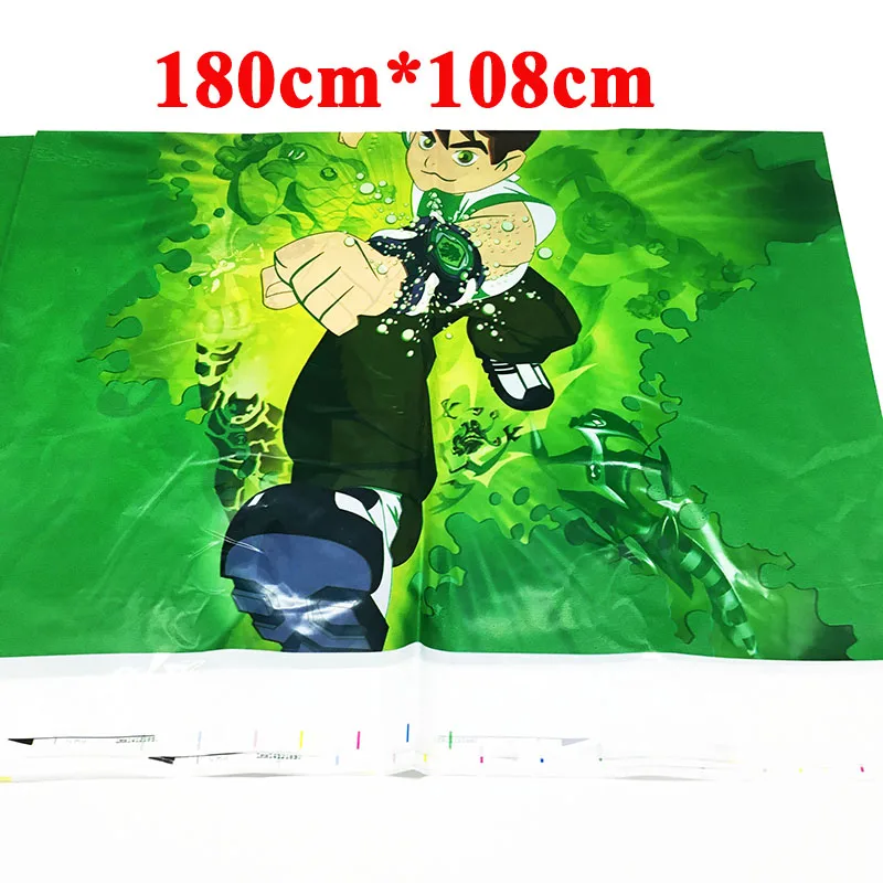 1 шт./лот Ben 10 Тематические скатерти baby shower Ben 10 скатерть на день рождения принадлежности Ben 10 одноразовые вечерние скатерти