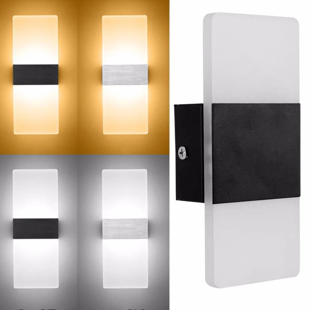 2019 Newest Modern LED Wall Light Up Down Cube Indoor Outdoor Sconce Light Lamp Decoration