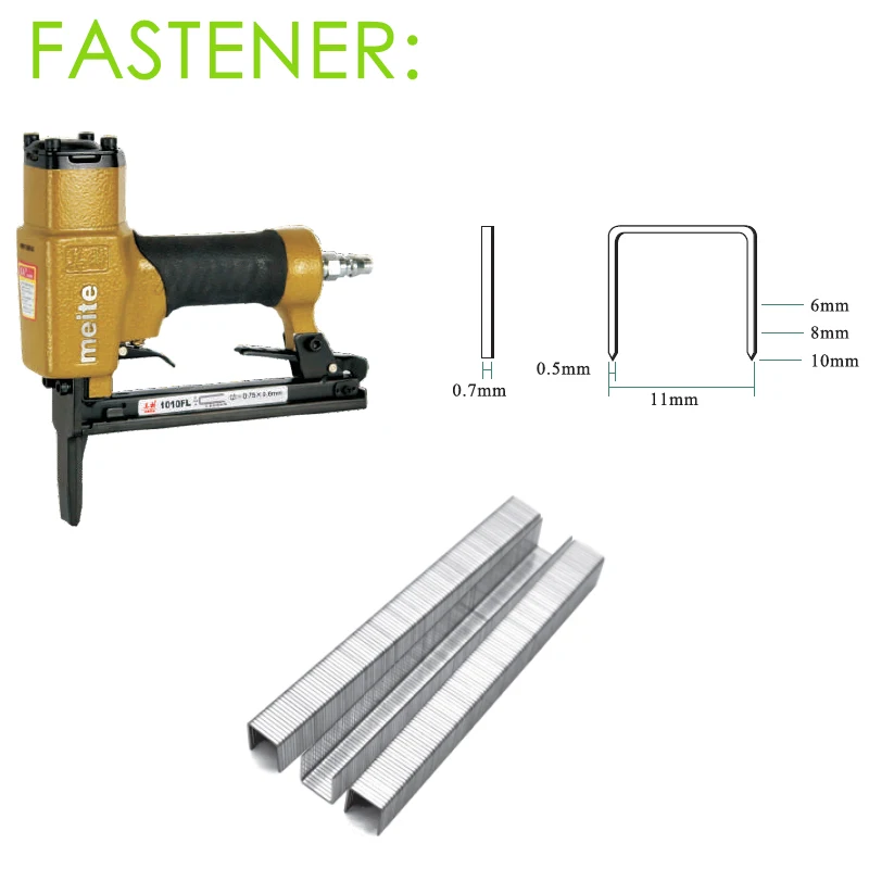 Meite производство 1010FL Корона 11,2 мм длинный нос штапель пневматические инструменты запасные части степлер гвоздильщик пистолет Jun.14 обновленный инструмент