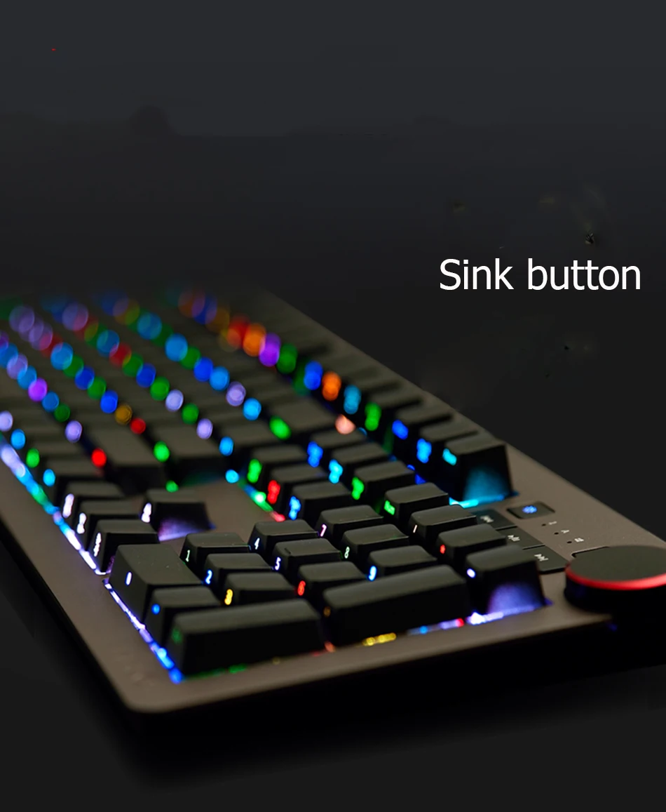 Игровая клавиатура Ajazz AK60 RGB серебристый и синий переключатель 110 клавиш RGB подсветка ABS Материал USB Проводная Механическая клавиатура