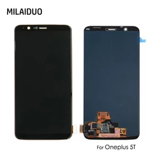 TIANMA AMOLED LCD For OnePlus 5T A5010 LCD Display Touch Screen Digitizer Assembly Replacement Repair Part Black No Frame