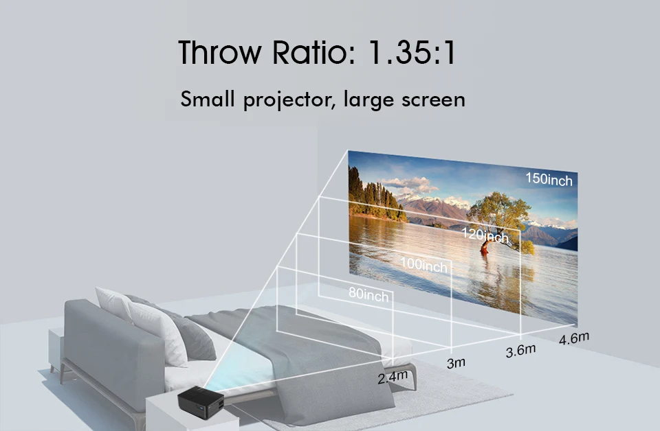 BYINTEK SKY K7 1280x720 LED Mini Micro Portable Video HD Projector with HDMI USB For Game Movie 1080P Cinema Home Theater  (16)