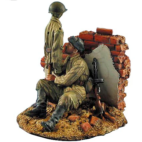 

1/35 World War II soldiers Set, Resin Model Soldier GK, World War II military theme, Unassembled and unpainted kit