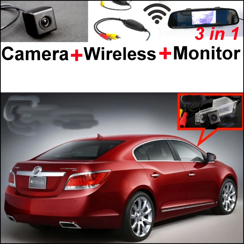 

3in1 Special WiFi Camera + Wireless Receiver + Mirror Monitor Rera View Parking System For Buick LaCrosse / Allure 2009~2014
