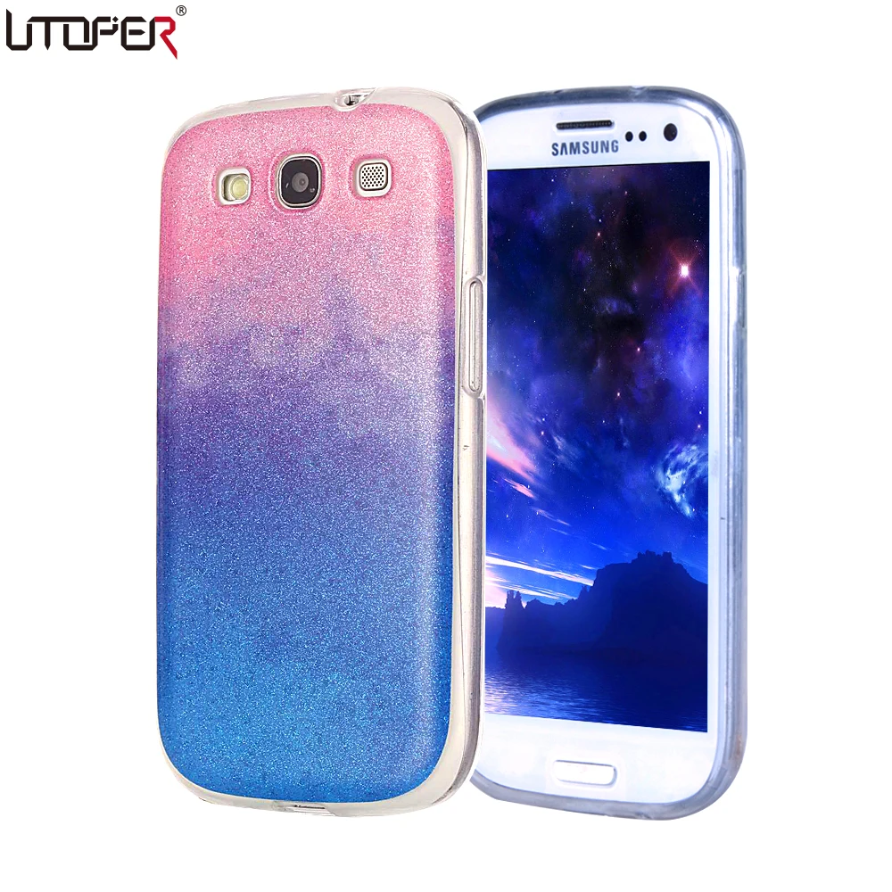 For Samsung S3 Case Silicon Glitter Phone Cases For