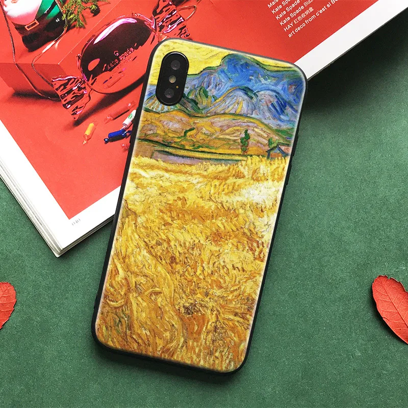 

Van Gogh Oil Painting Coque Phone Case Soft Silicone Cover Shell For Apple IPhone X 8Plus 8 7Plus 7 6SPlus 6s 6Plus 6 Se 5s 5