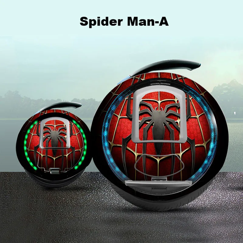 Ninebot один E+ защита Стикеры Американский Captin наклейка водонепроницаемые декоративная штукатурка Иран Man Стикеры для Ninebot один C+/E - Цвет: Spider Man A