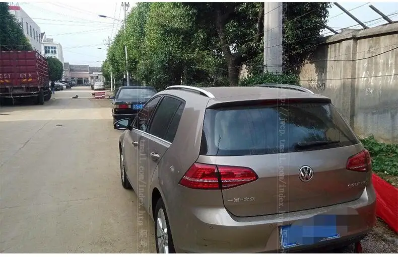 Для Volkswagen VW Golf 6 7 2004 2019 рейки на крышу багажные стойки верхние алюминиевый сплав 3