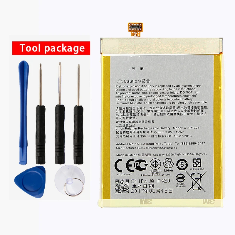 

Original High Capacity C11P1325 Battery For ASUS ZenFone6 Z6 A600CG T00G A601CG 3330mAh