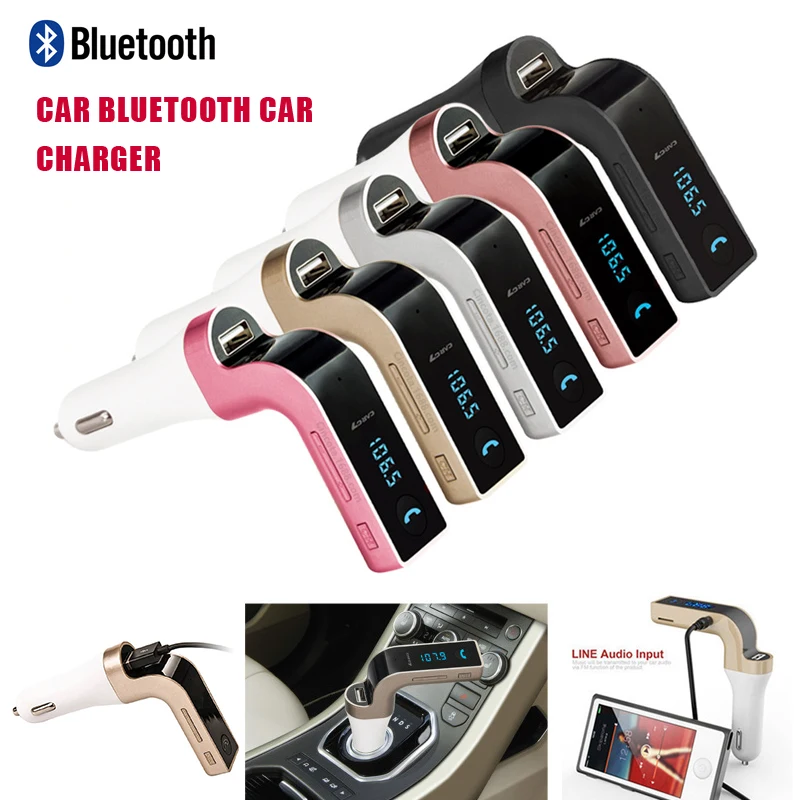 G7 Bluetooth car charger Universal Bluetooth FM MP3 Player TF Music