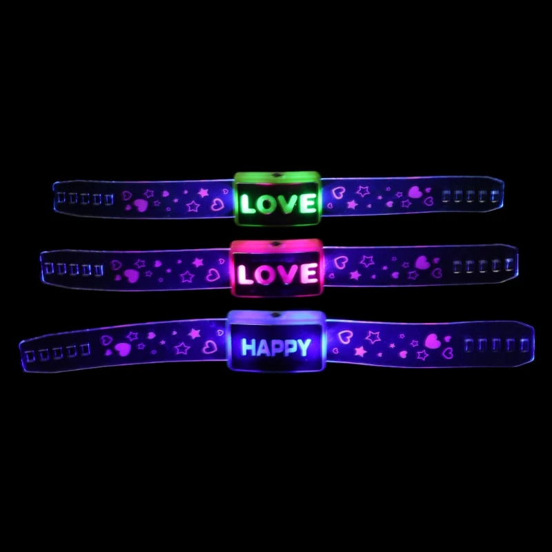 

Novelty LED Fashion Bracelet Light-up Toy Flash Wristband Kids Party Concert