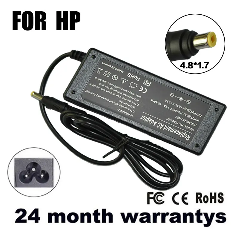 18.5V 3.5A 4.8*1.7MM 65W Replacement For HP Compaq 6720s
