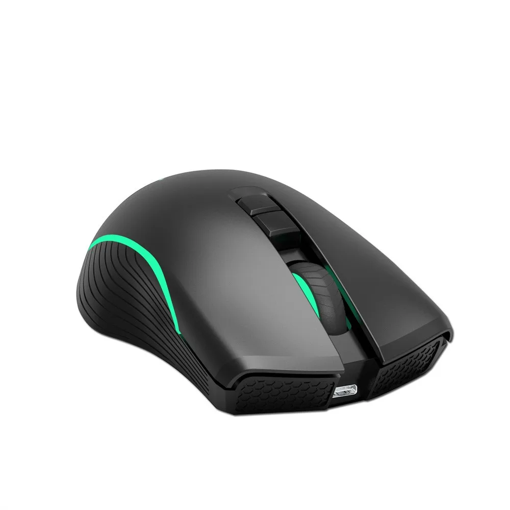 

2.4G 7Buttons 2400DPI TYPE C Rechargeable Wireless LED Optical Ergonomic USB Gaming Mouse Mice for Laptop PC Computer#ZS
