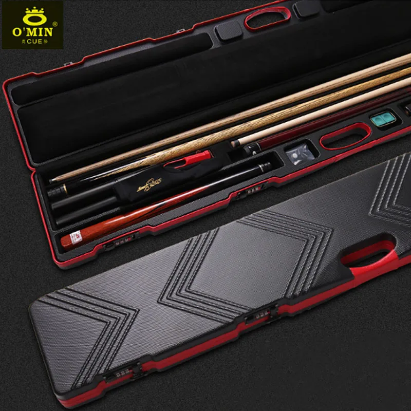 

OMIN High Quality Password Rod Box Billiard 3/4 Snooker Cue Case Billiard Accessories Can Put 2 Snooker Cues One Pool Cue