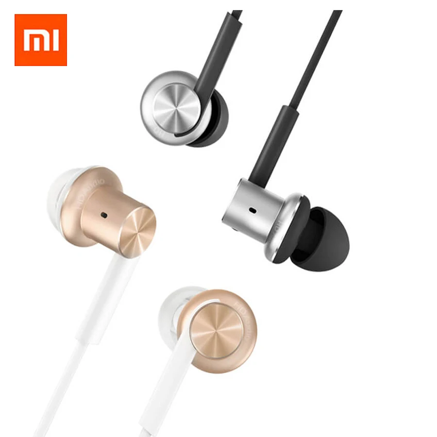 

In Stock Original Xiaomi Hybrid In-Ear Stereo Earphones With Mic Earphone Silver Gold For Android iOS For MP3 PC