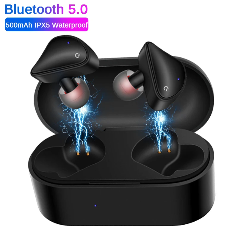 

D011 TWS 5.0 Bluetooth Earphones Mini Wireless In-Earphones 3D Stereo Sound Sports Earbuds Gaming Headset with Dual Microphones