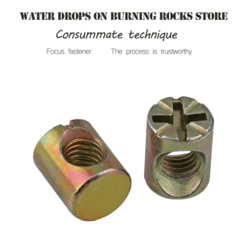 

M6 M8 M6*12 M6x12 M8*15 M8x15 Iron Chair Furniture Bed Crib Wood Dowel Barrel Slotted Minus Recessed Hammer Nut