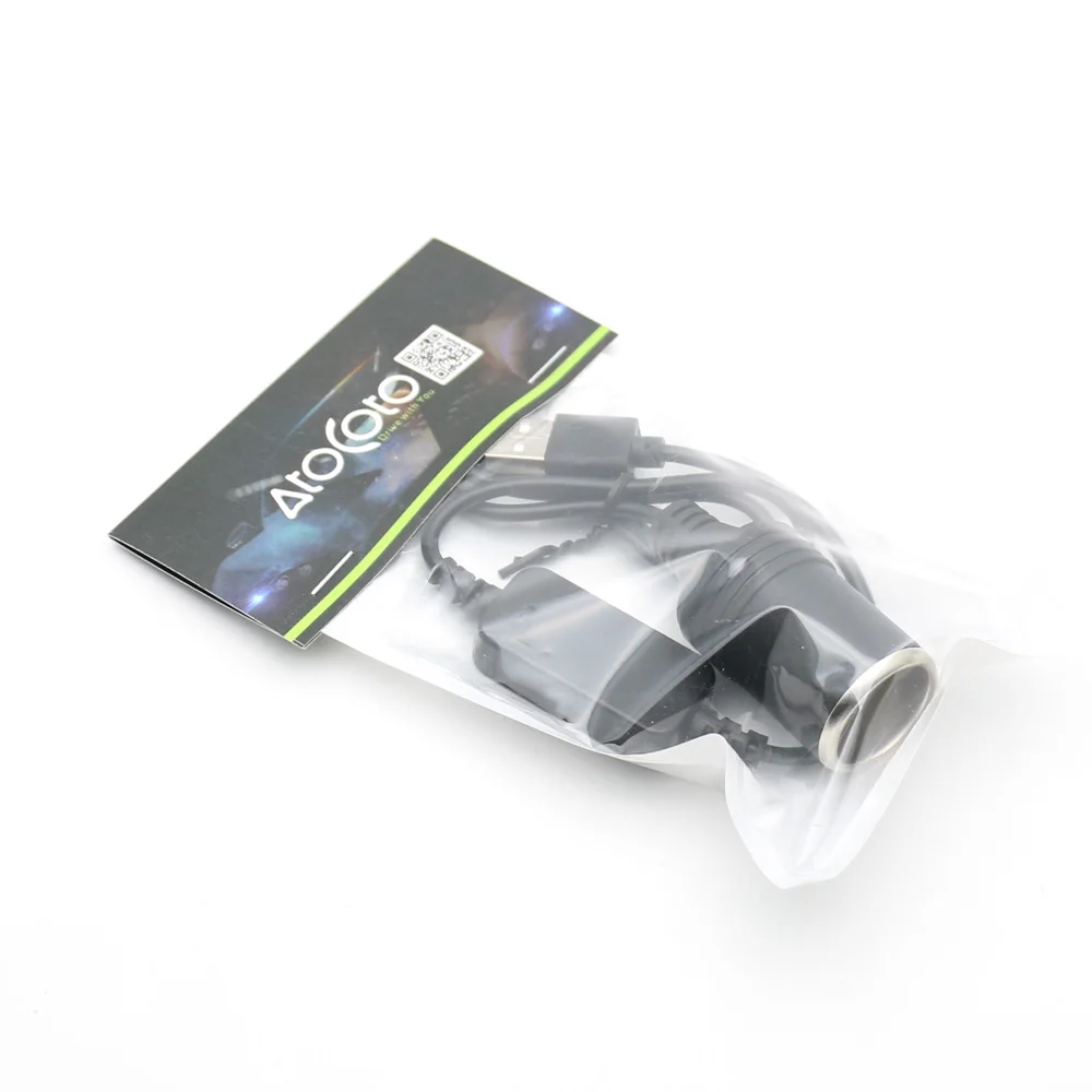 Адаптер питания AtoCoto 60 100 300 см с USB портом на 12 В|cigarette lighter socket female|female cigarette socketcar
