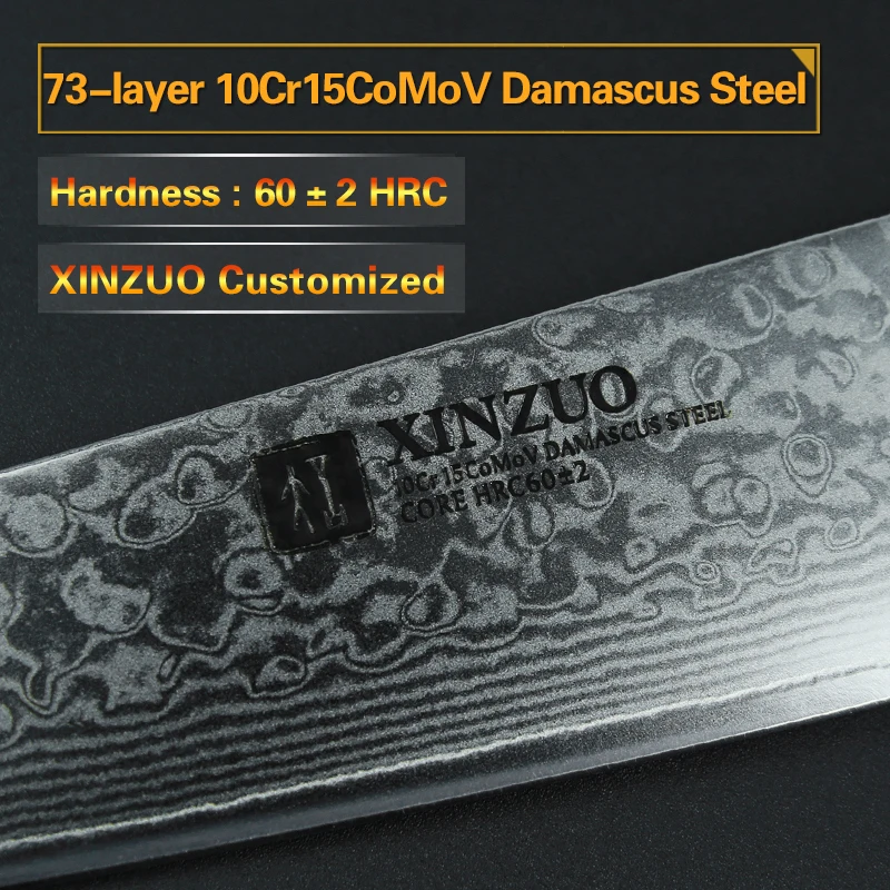 XINZUO 5'' inch Utility Knives Handmade Japan VG10 Damascus Steel Kitchen Knife Rosewood Handle Top Selling Fruit Cooking Knife