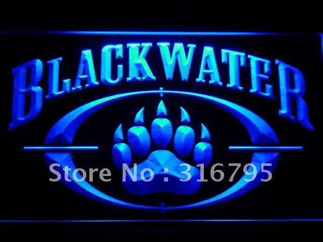 

f168 Blackwater Military LED Neon Sign with On/Off Switch 20+ Colors 5 Sizes to choose