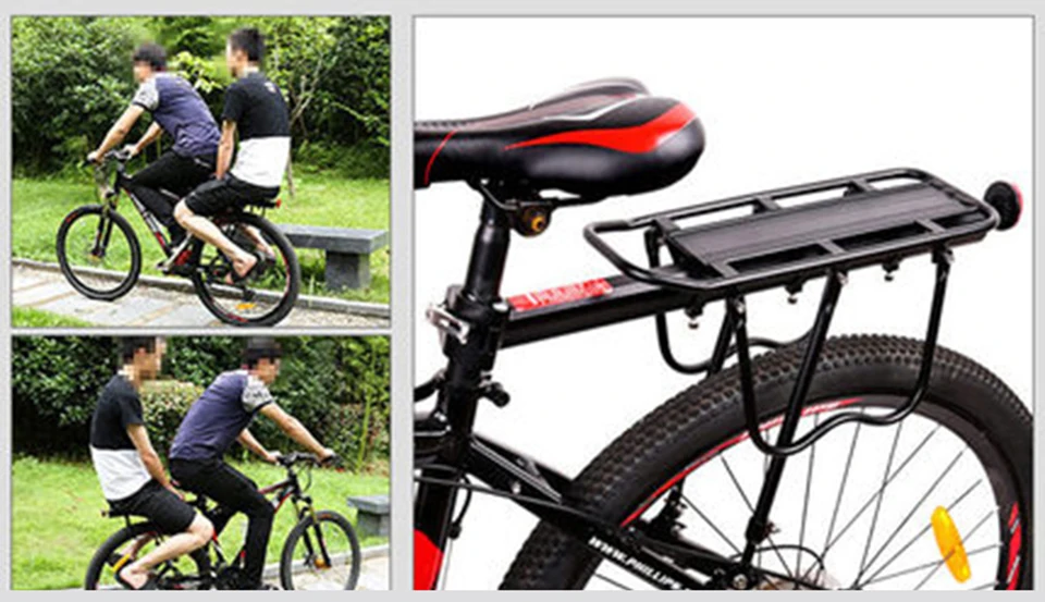 Велосипедная стойка регулируемая велосипедная Чемодан Перевозчик подножка; алюминиевый сплав крепление для велосипеда заднего сиденья багажник для велосипеда аксессуары