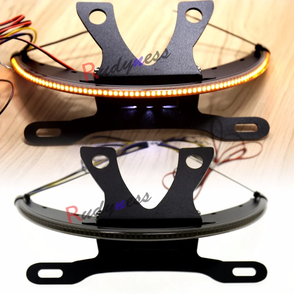 

LED Fender Smoked Turn Signal Kit&Tag Light&Bracket For Victory Vegas 2003-2014 2015 2016 2017