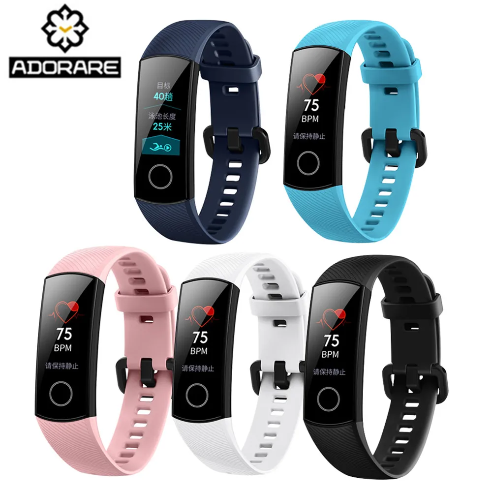 Умный Браслет для huawei Honor Band 4 ремешок Amole силиконовый цветной экран фитнес трекер