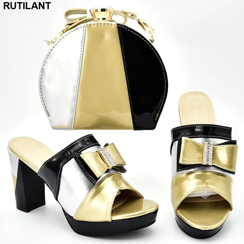 

New Arrival Luxury Shoes Women Designers Sales In Women Matching Shoes and Bag Set Summer High Heeled Shoes for Women Plus Size