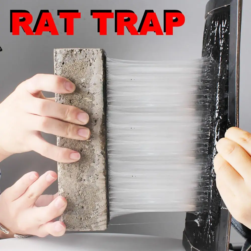NEW Invisible Sticky Mouse Board Mouse Killer Rat Glue Trap Peanut Smell Black Mousetrap