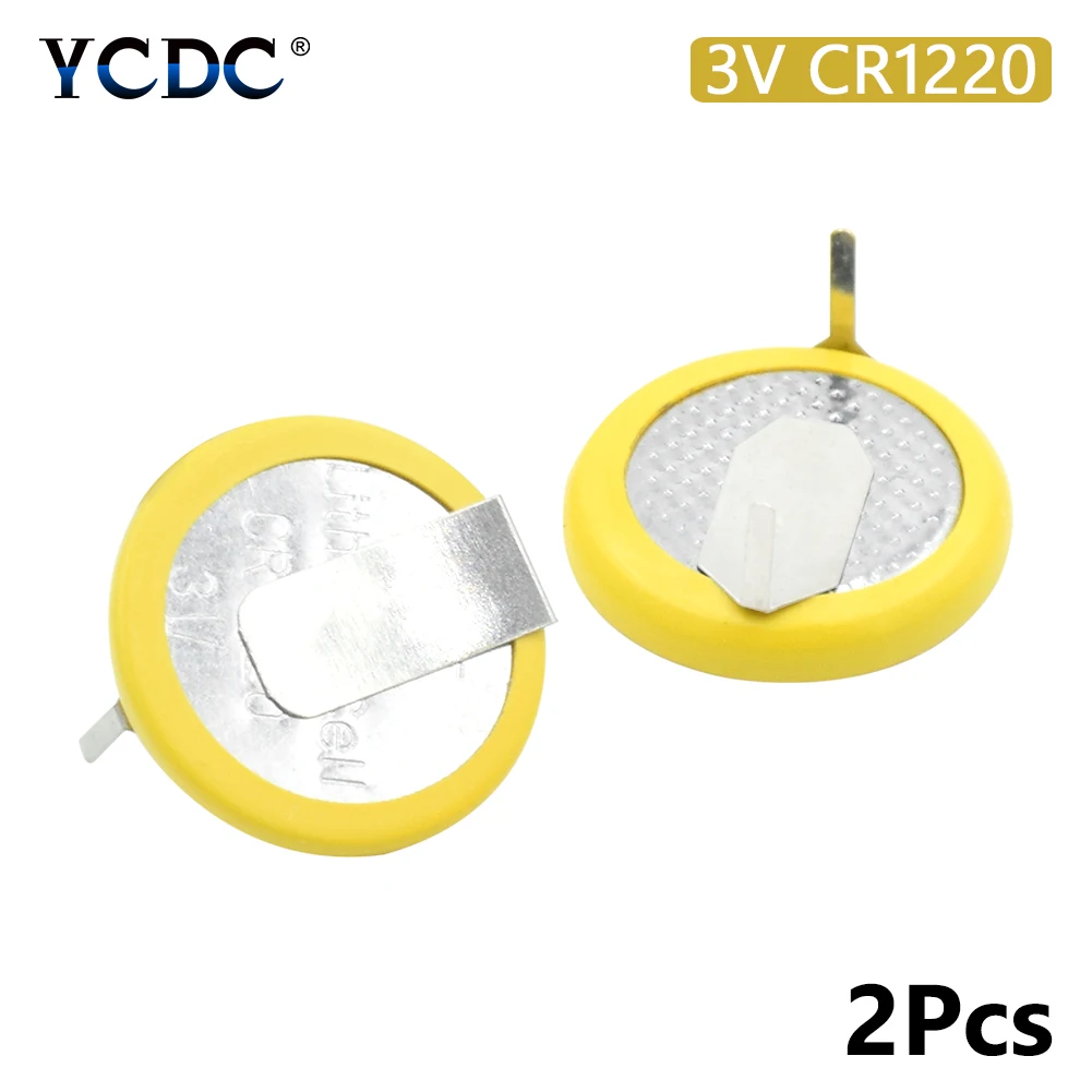 2x3V CR1220 припаянный аккумулятор с 2 штырьками для основной платы пульт