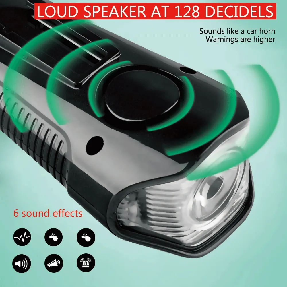 Perfect 3 in 1 Bike Light 4000mAh Bike Horn Bicycle Lamp Odometer Headlight MTB Bike Computer USB Rechargeable Waterproof Cycling Light 2