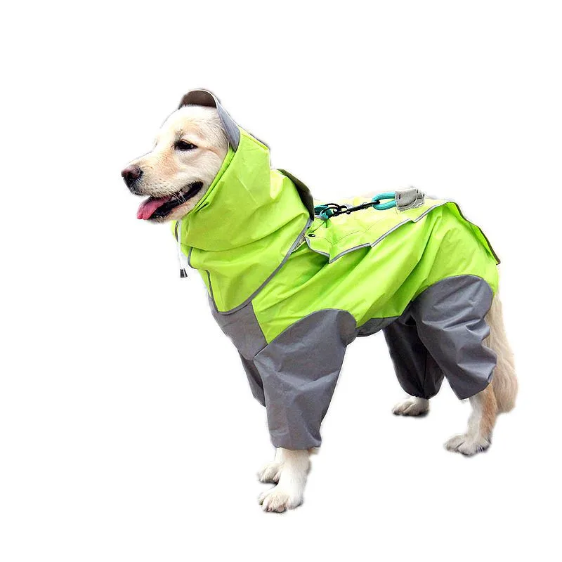 

Large Dog Raincoat Waterproof Dog Coat Jacket Clothes Rainwear Dog Jumpsuits Poncho Clothes for Golden Retriever Labrador Husky