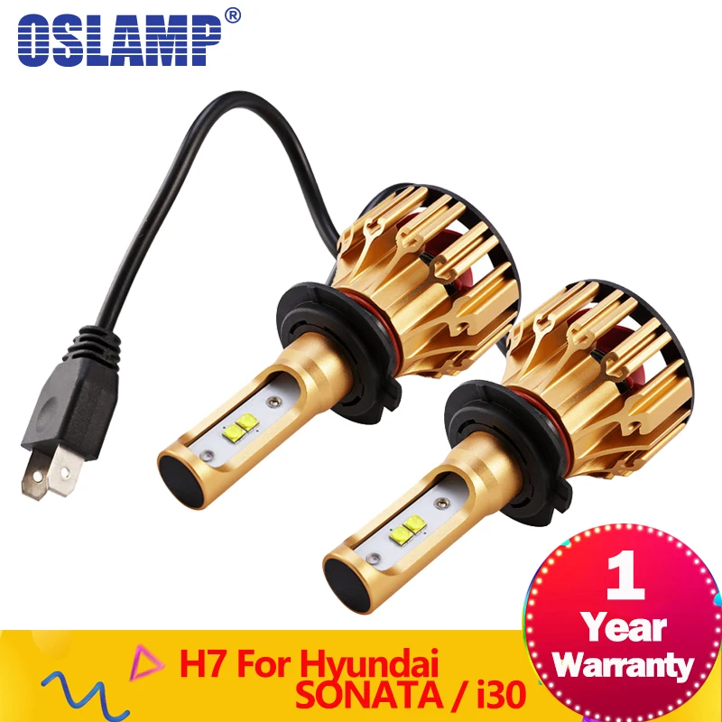Oslamp T6 Серии светодиодные фары H7 ближнего света 70 Вт SMD чипы 7000LM 6500K Светодиодные