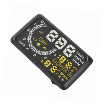 

Car HUD Head-up Display Speed Mileage Alarm System Projection Display Help Novices Control Avoid Over Speed Projected Display
