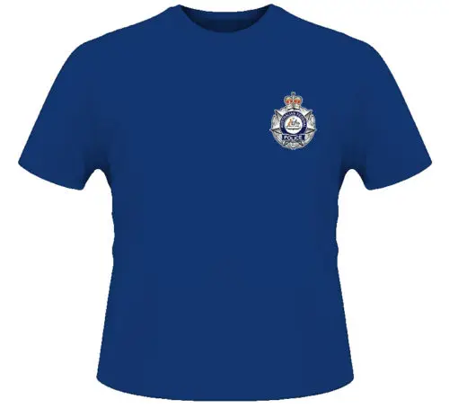 

Simple Short-Sleeved Cotton T-Shirt Australian Federal Police Australia Navy Blue T Shirt O-Neck T Shirt Men