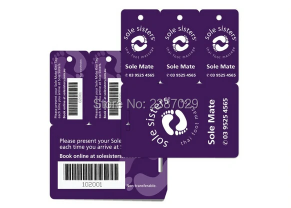 Заказная печать номера ПВХ печатных членство многофункциональный ключ карты с пробивкой