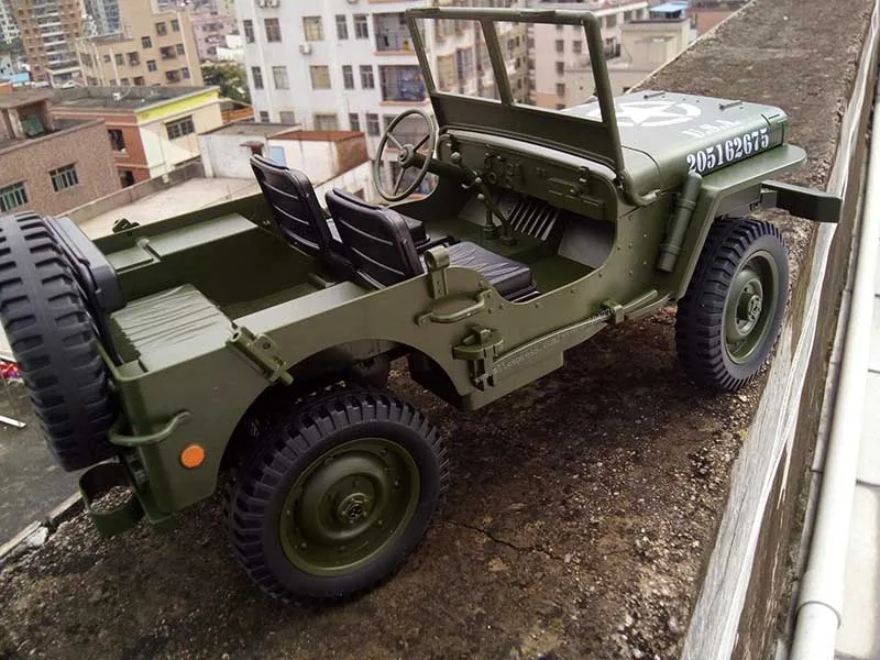 Rc-car-1: 10 Радиоуправляемая машина 1/10 масштаб 4X4 вал приводной поезд U. S.4wd внедорожный Военный джип Радиоуправляемый автомобиль игрушки для детей