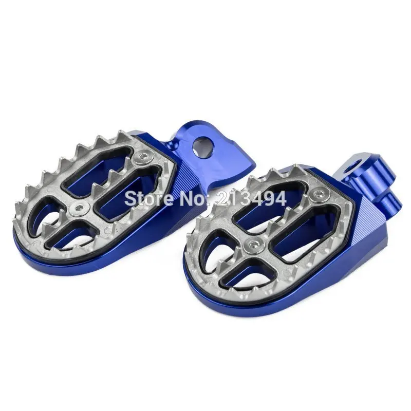 

Blue CNC Billet Pro-Bite Wide Foot Pegs For Yamaha WR250F/250R/250X WR400F/426F/450F