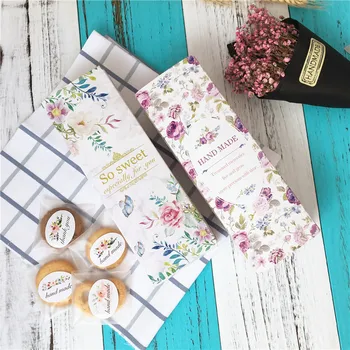 

Spring Style Baking Cranberry cookies box packaging, Cake Box for Chocolate Muffin Biscuits Luxury Wedding Party Decor 200pcs/lo