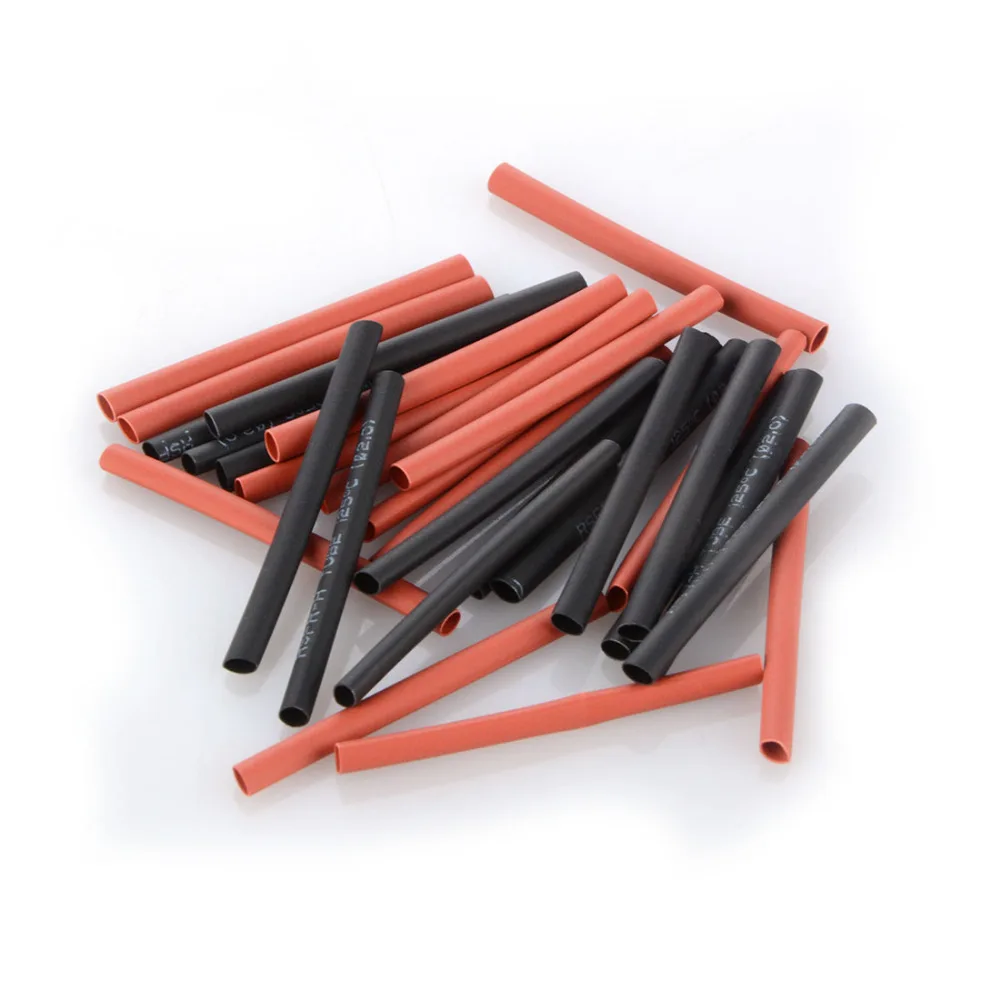 

127PCS 7.28m Black And Red 2:1 Assortment Heat Shrink Tubing Tube Car Cable Sleeving Wrap Wire Kit