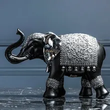 Creative lucky elephant living room crafts ornaments Model home TV cabinet home wine cabinet decorations small furnishings new chinese zen ceramic pure copper ornaments living room tv cabinet entrance crafts home model room soft decorations