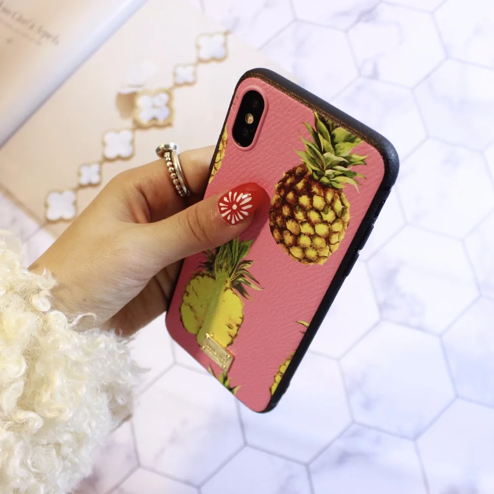 Aoweziic роскошный Liu Dingzhu вышивка прикрепляется для защиты tide fruit iphone XR XS MAX Чехол
