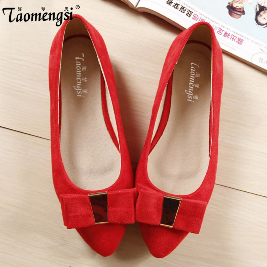 flat heel pu shoes