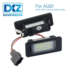 DXZ 2X Car License Plate Light 24 SMD LED Canbus Error Free for Audi A4 B8 S4 A5 S5 Q5 TT 12V 24V Car accessories Free shipping DXZ 2X Car License Plate Light 24 SMD LED Canbus Error Free for Audi A4 B8 S4 A5 S5 Q5 TT 12V 24V Car accessories Free shipping